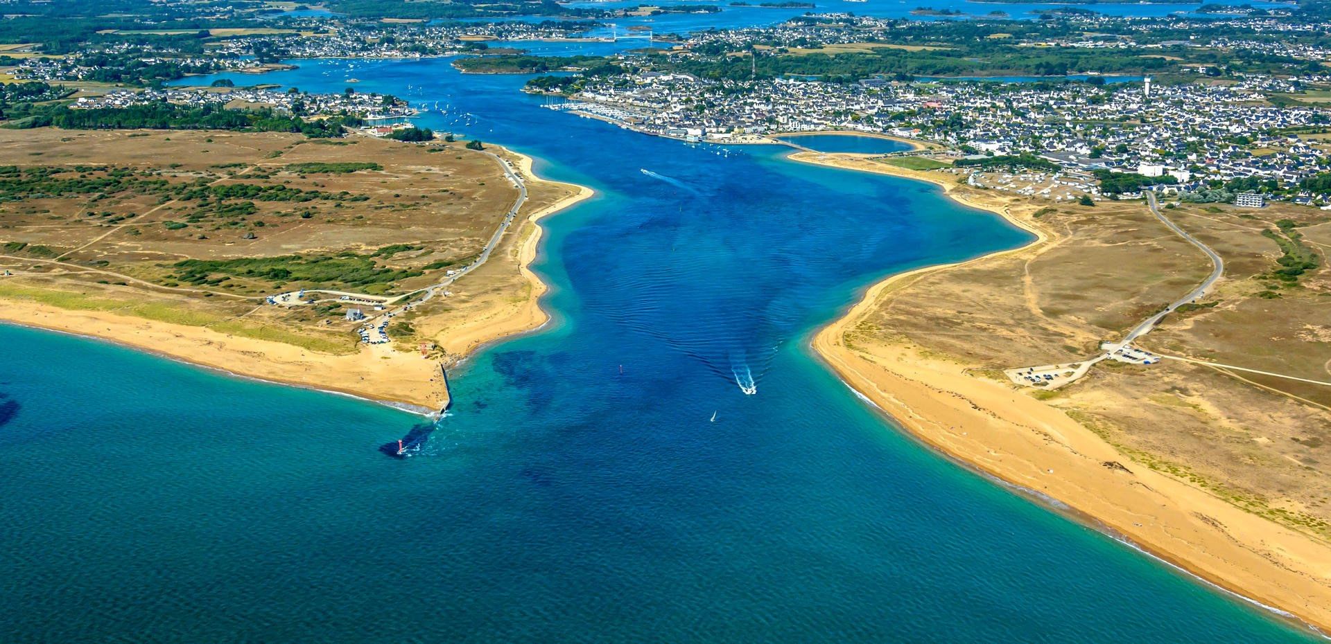 Survol de Lorient et de la ria d'Étel • Wingly