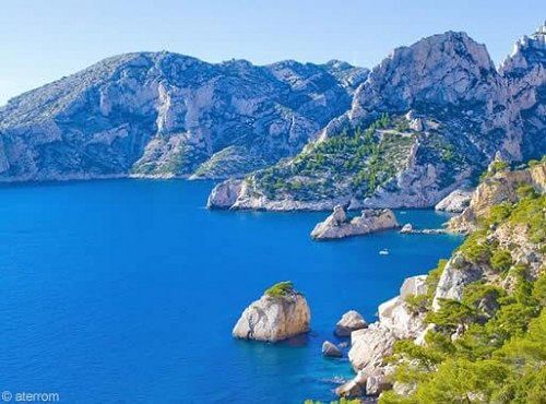 Les Calanques de Cassis vues du ciel