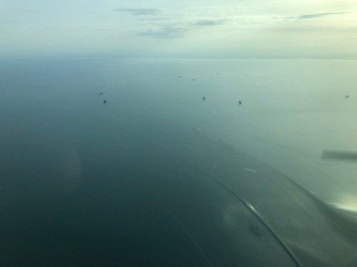 Fly over the coast line