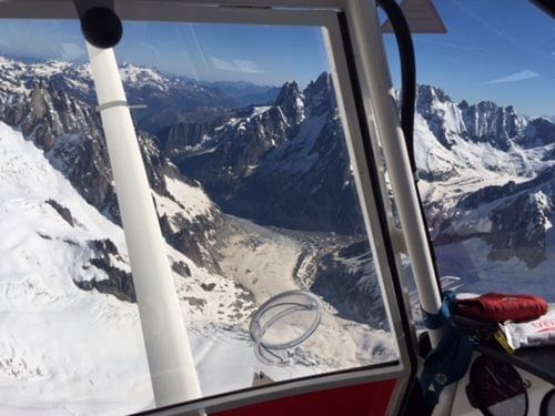 Survol des Alpes et du massif du Mont Blanc