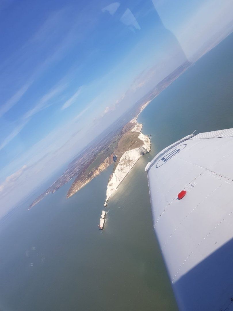 The Needles & Isle of Wight from the air • Wingly