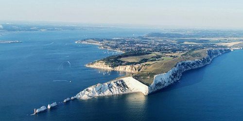 Isle of Wight Tour, flying over Portsmouth and Solent Forts