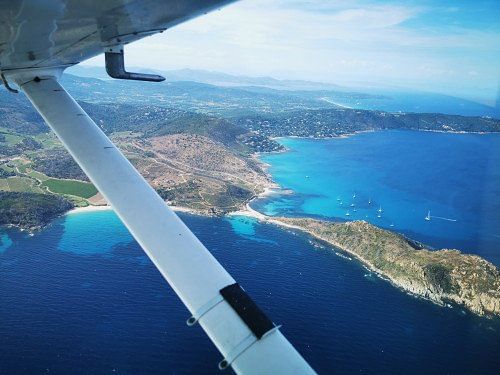 Balade en avion de Cannes à Porquerolles