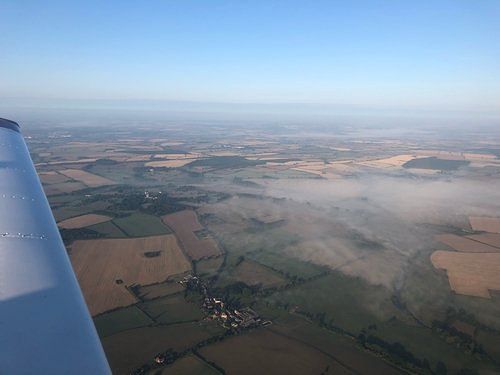 Breakfast and aerial sightseeing run