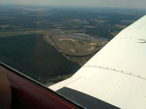 Gästeflug ab Riesa über das Lausitzer Seenland