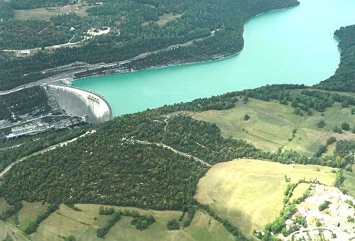 Vol découverte des lacs du Haut Jura - Barrage de Vouglans