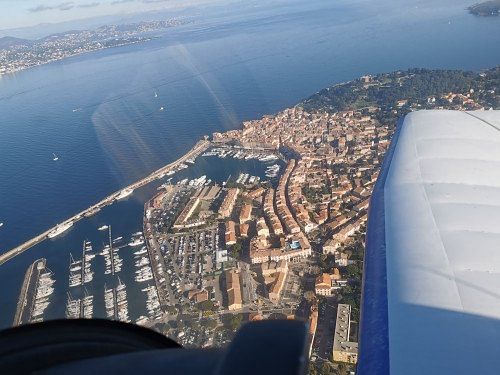 Balade en avion de Cannes à Porquerolles