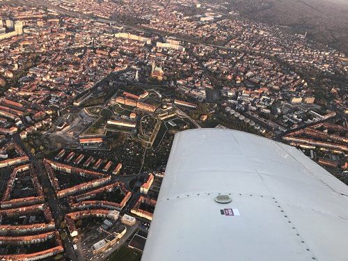 Rundflug und dabei eine Stunde in der Luft