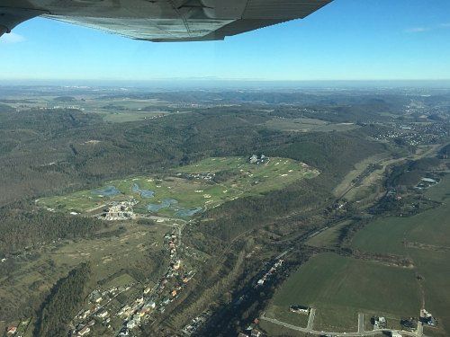 Sight seeing flight around Prague