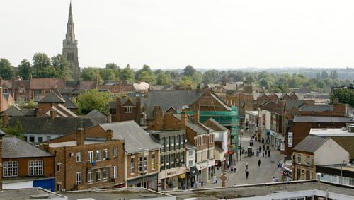 Corby and Kettering from the Air